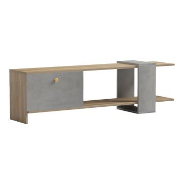 Suport TV Standi pakoworld în culoarea ciment Gri Sonoma 120x25x36.8cm