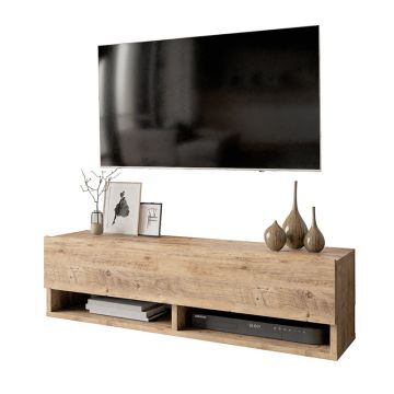 Unitate TV de perete Roscoe pakoworld din stejar culoare 100x31,5x29,5cm
