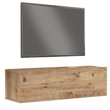 Unitate TV de perete Serit pakoworld Sonoma color 100x31,6x29,6cm
