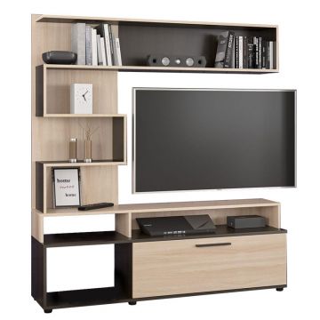 Unitate TV Jasper pakoworld culoare Nuc-Natural 151,5x37,5x169,5cm