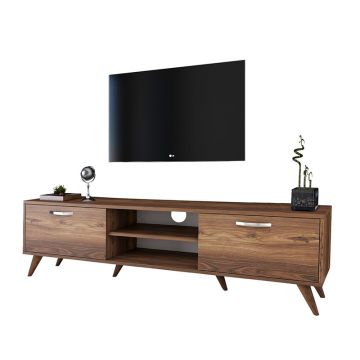 Unitate TV Sabian în nuc de 180x35x48,5cm 35x180