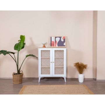 Bufet, Wolina, Goose, 90x105x41 cm, Stejar alb