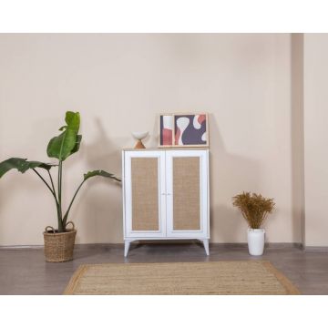 Bufet, Wolina, Mount, 90x105x41 cm, Stejar alb