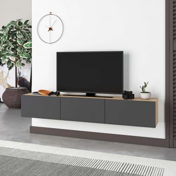 Comoda TV, Homitis, Francy 180, Stejar safir / Antracit
