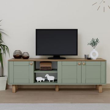 Comoda TV, Miwood, Bohemian 1600-84, Verde