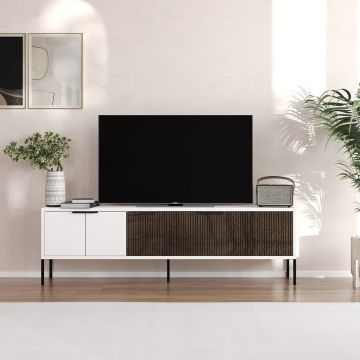 Comoda TV, Odessa, Noah, 150x45x30 cm, Alb/Maro