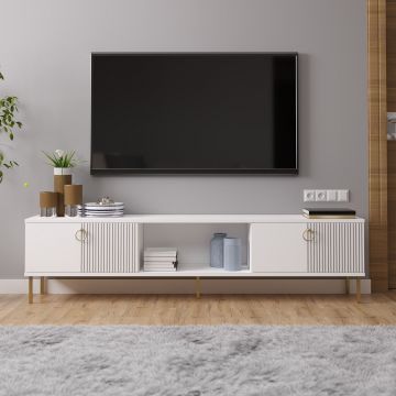 Comoda TV, Odessa, Paye, 180x45x30 cm, Alb
