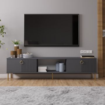 Comoda TV, Odessa, Paye, 180x45x30 cm, Antracit