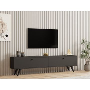 Comoda TV, Puqa Design, Paris, 160x40x25 cm, PAL, Antracit