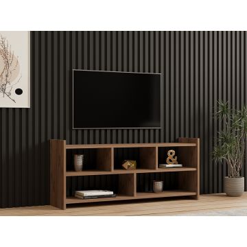 Comoda TV, Puqa Design, Pera, 120x55x28 cm, PAL, Maro