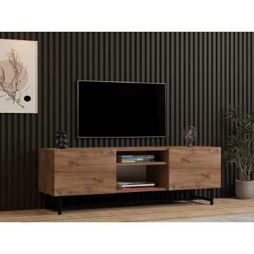 Comoda TV, Puqa Design, Tugi, 150x50x40 cm, PAL, Maro