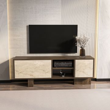 Comoda TV, Zena Home, Monaco, Nuc / Travertin