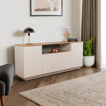 Consola, Lorena, Arista, 180x75x44.5 cm, Cașmir / Pin Atlantic