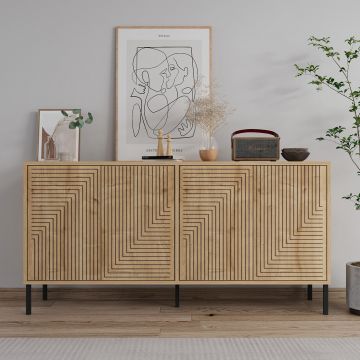 Consola, Odessa, Evolet, 150x75x36 cm, Maro