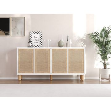 Consola, Odessa, Leıla, 150x73x36 cm, Alb