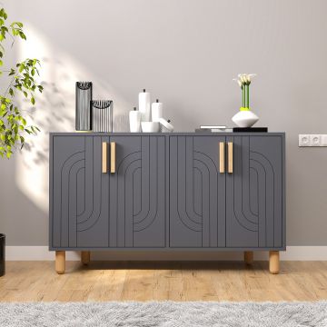 Consola, Odessa, Rodney, 120x73.6x29.6 cm, Antracit