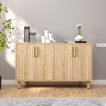 Consola, Odessa, Rodney, 120x73.6x29.6 cm, Stejar Safir