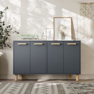 Consola, Odessa, Venedik, 120x73.6x29.6 cm, Antracit