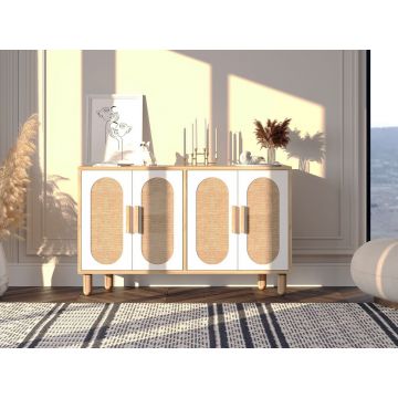 Consola, Odessa, Vera, 120x73x30 cm, Stejar safir / Nuc