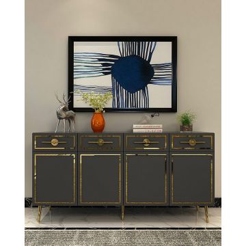 Consola, Olivia, Belly KB150, Antracit / Aur