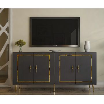 Consola, Olivia, Piero KB150, Antracit / Aur