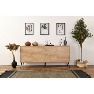 Consola, Wolina, Calvin, 80x180x41 cm, Stejar