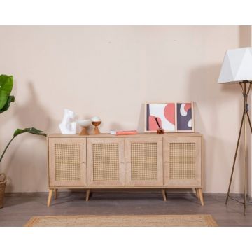 Consola, Wolina, Calvin, 80x180x41 cm, Stejar