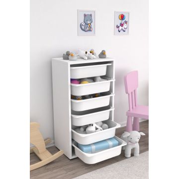 Dulap multifunctional, Estella, Bronz 6N, Alb