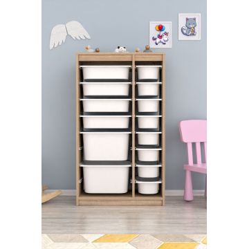 Dulap multifunctional, Estella, Montana Xs 2D4N8U, Sonomo White