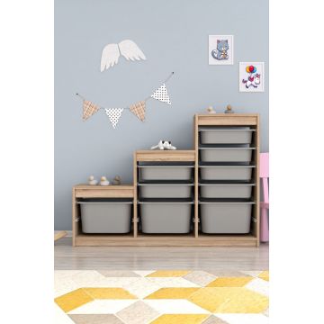 Dulap multifunctional, Estella, Swiss, Sonomo Gray
