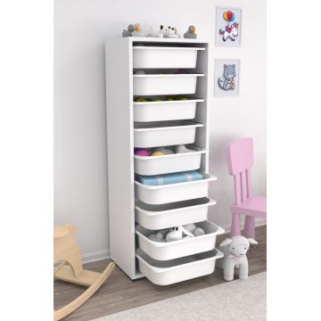 Dulap multifunctional, Estella, Zola 9N, Alb