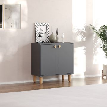 Dulap multifunctional, Odessa, Lina, 72x73x36 cm, Antracit