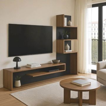 Ansamblu comoda TV Cazenda Maro 160x29x126 cm