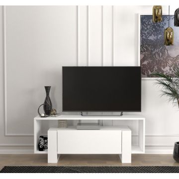 Biblioteca Living UnicUtil, 120 x 30 x 49 cm, Alb