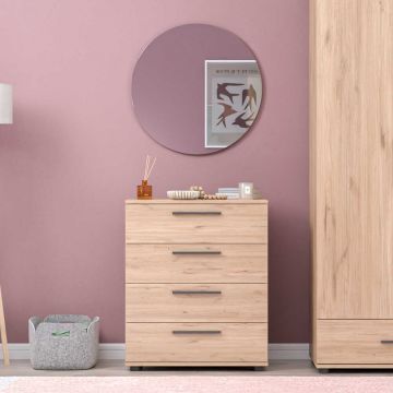 Comoda Adore White, 4 sertare, 65x78x41 cm Comoda Adore White, 4 sertare, 65x78x41 cm