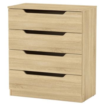 Comoda cu 4 sertare Azenor nuc  72x38x83cm Comoda cu 4 sertare Azenor nuc  72x38x83cm