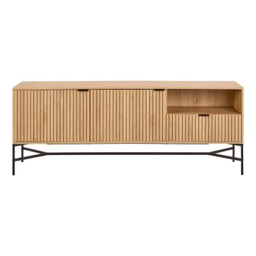 Comodă în culoare naturală cu aspect de lemn de stejar 180x70x40 cm Jaipur – Actona