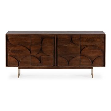 Comodă maro din lemn de mango 165x76x40 cm Trisha – MOME