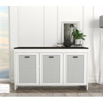 Comoda Televizor, Frame Cube, UnicUtil, 120 x 45 x 75 cm, Alb, UUCOM10