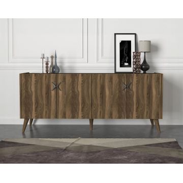 Comodă televizor, Luxe Touch, UnicUtil, 183.6 x 47 x 78 cm, Maro