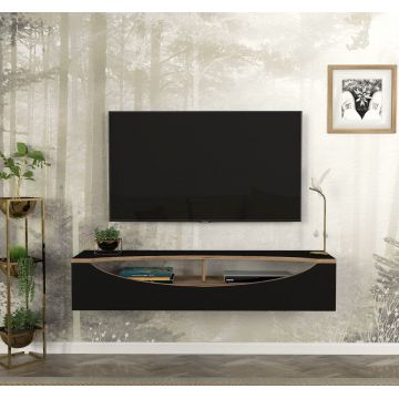 Comodă televizor Urban Elegance, 120 x 29.6 x 23.8, Negru, UnicUtil