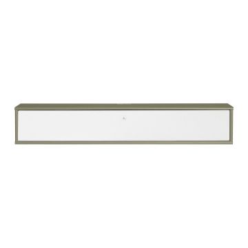 Comodă TV albă/kaki 133x22x32,5 cm Mistral – Hammel Furniture