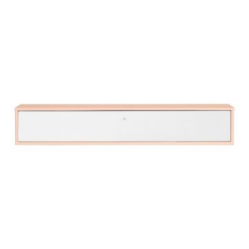 Comodă TV albă/roz-deschis 133x22x32,5 cm Mistral – Hammel Furniture