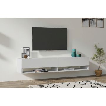 Comoda TV, Asse Home, Arges, 141x31x30 cm, PAL , Alb Comoda TV, Asse Home, Arges, 141x31x30 cm, PAL , Alb