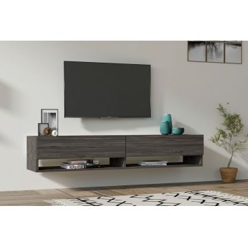 Comoda TV, Asse Home, Arges, 141x31x30 cm, PAL , Antracit Comoda TV, Asse Home, Arges, 141x31x30 cm, PAL , Antracit