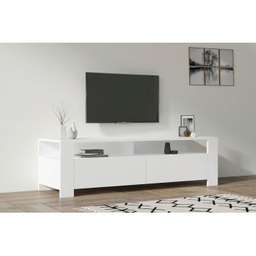 Comoda TV, Asse Home, Combe, 140x40x40 cm, PAL , Alb
