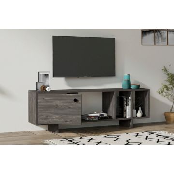 Comoda TV, Asse Home, Folsom, 140x45x29 cm, PAL, Antracit Comoda TV, Asse Home, Folsom, 140x45x29 cm, PAL, Antracit