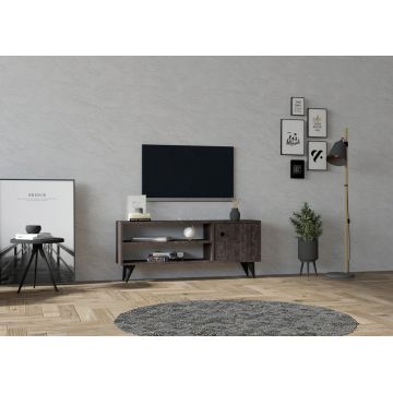Comoda TV, Asse Home, Jena, 120x50x29 cm, PAL, Antracit Comoda TV, Asse Home, Jena, 120x50x29 cm, PAL, Antracit