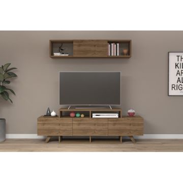 Comoda TV, Coraline, Alwin Unit, 150x49x31 cm, PAL, Maro Comoda TV, Coraline, Alwin Unit, 150x49x31 cm, PAL, Maro