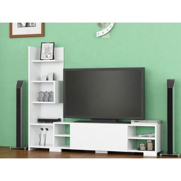 Comoda TV, Decorotika, Pera, 160x120x29 cm, PAL, Alb Comoda TV, Decorotika, Pera, 160x120x29 cm, PAL, Alb